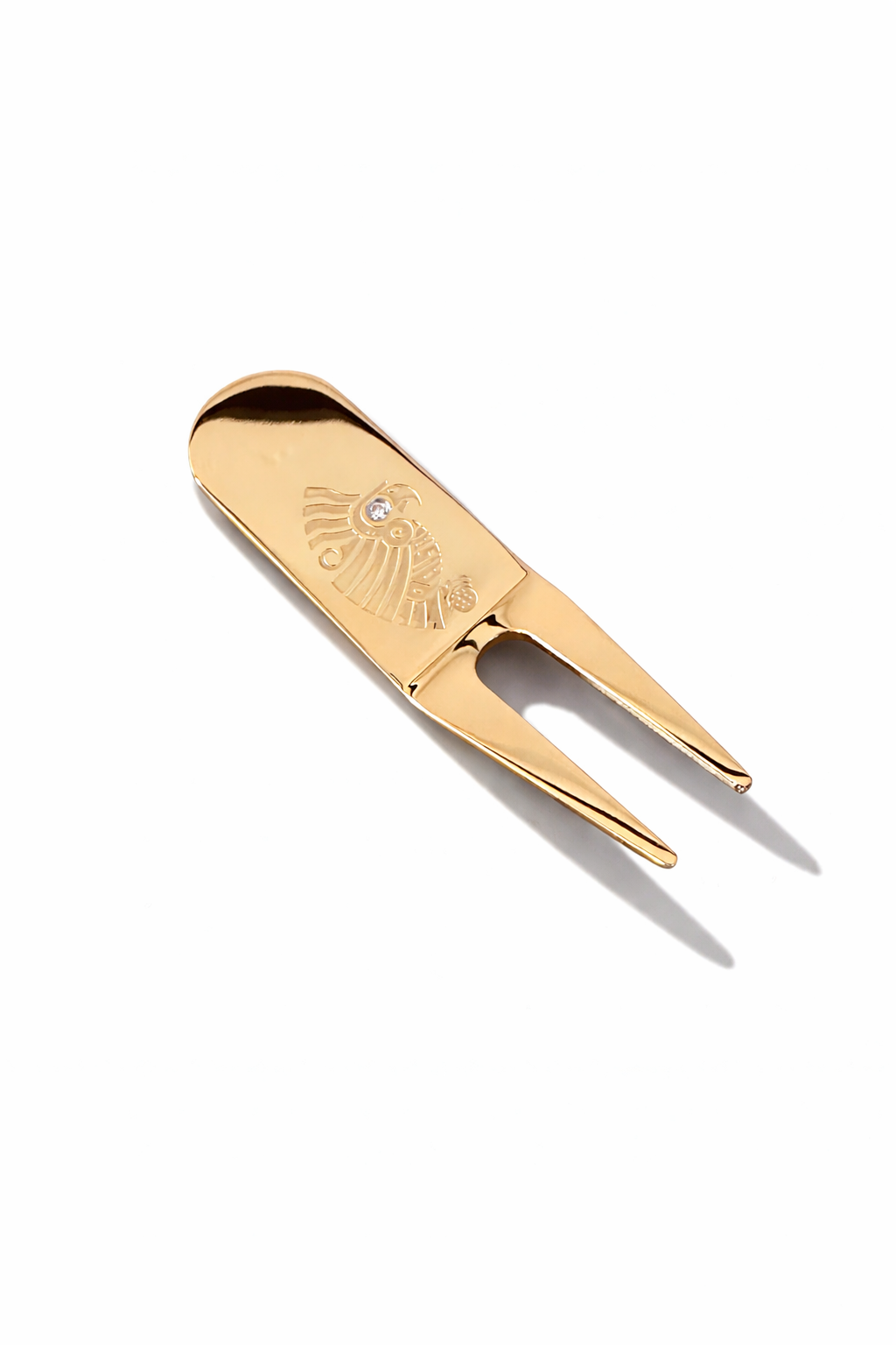 Diamond Paisa Divot 18kt Gold Plated